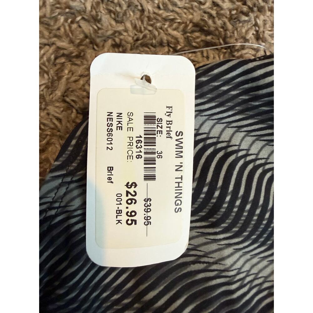 NWT Nike Performance Fly Swim Brief Men's Size 36 Drawstring Line Vacation Beach - Picture 4 of 7